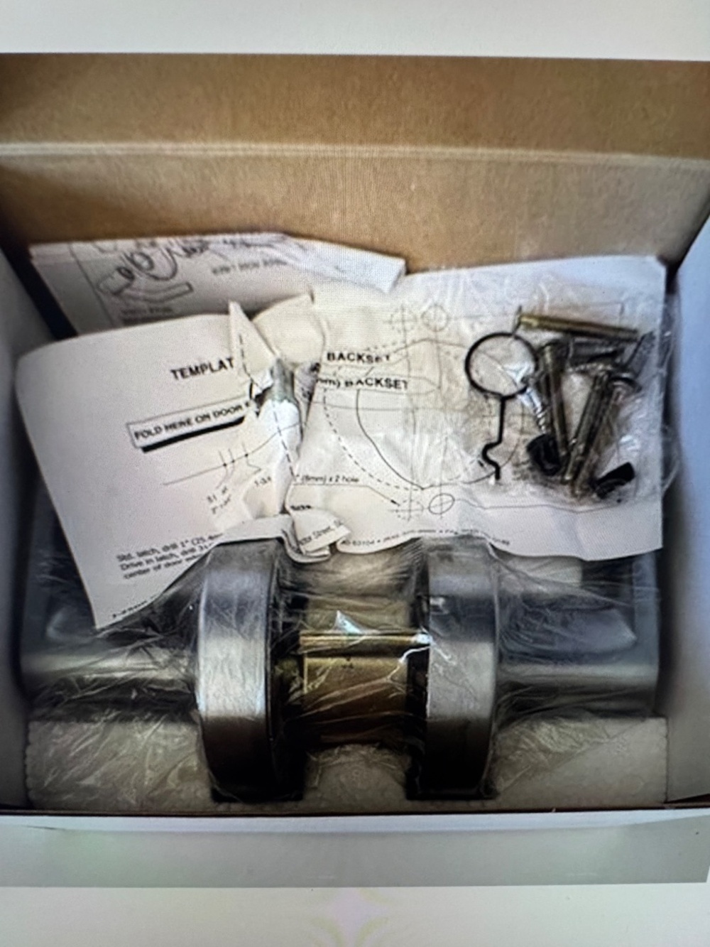 Hager # 129002, 2510 Withnell Passage Cylindrical Lock Satin Chrome Finish - Picture 5 of 10